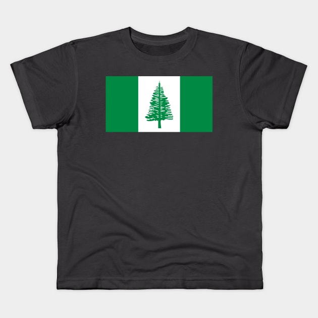 Norfolk Island Kids T-Shirt by Wickedcartoons